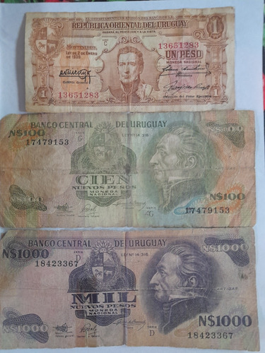 Billetes Antiguos Uruguayos 