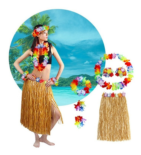 Kit Luau Hawaiano /5 Artículos/fiesta Luau/disfraces/eventos