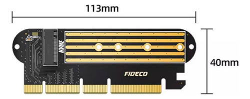Adaptador Pci-e A M.2 Nvme M.2 64gbps Pci-e X16 4 X8