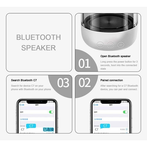 Bocina Bluetooth 5.0 Portátil, 1000mah Tws Inalámbrica Comp