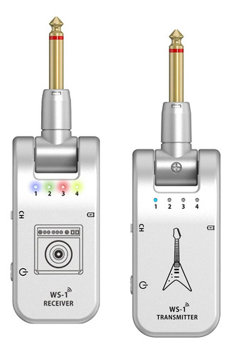 Receptor Transmisor De Sistema De Guitarra Plata