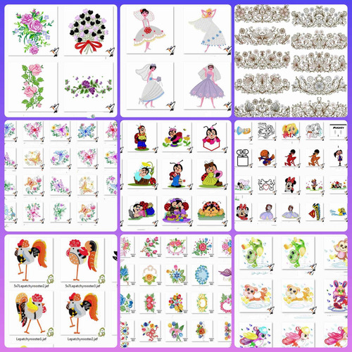 Pack Digital Vip #03 Matrices Ponchados Para Bordados R003