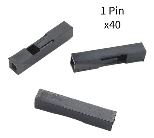 Conector Dupont 1 Pin Housing Plástico 1 Fila 2.54mm Kit 40