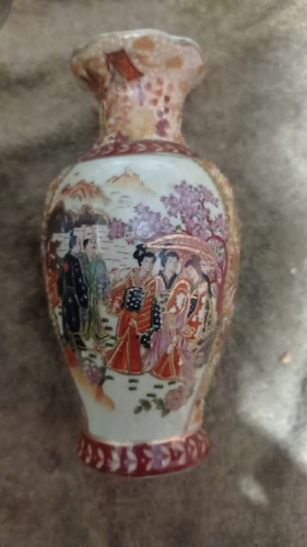 Jarrón Satsuma, Pintado A Mano (Usado)