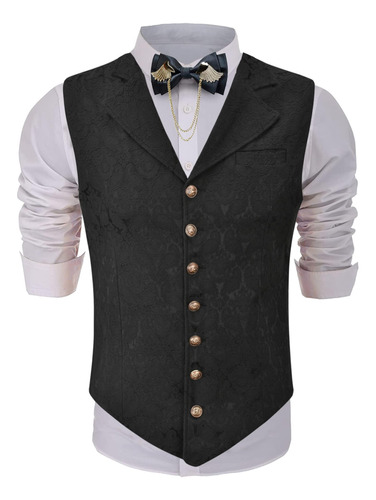 Eforled Traje Steampunk Para Hombre Chaleco De Esmoquin Vict