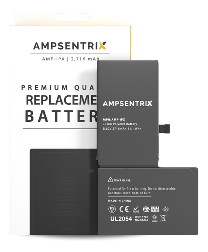 Bateria Ampsentrix Compatible iPhone X Ampsentrix