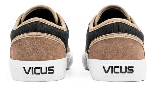 Imagen 3 de 6 de Zapatillas Vicus Folk Gamuza/lona Negro Vison