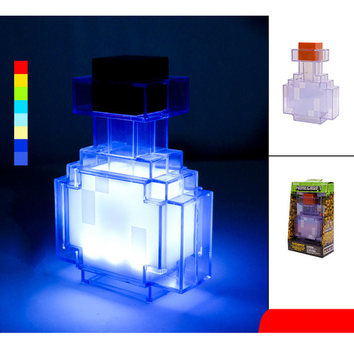 Botella De Poción Que Brilla En La Oscuridad De Minecraft, 8