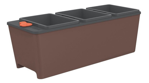 Maceta Autorriego Jardin Rectangular Triple Plast Tramontina