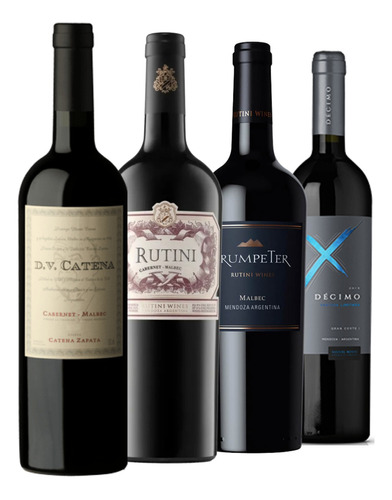 Oferta Vino Rutini + Dv Catena + Trumpeter + Decimo Caja X 4