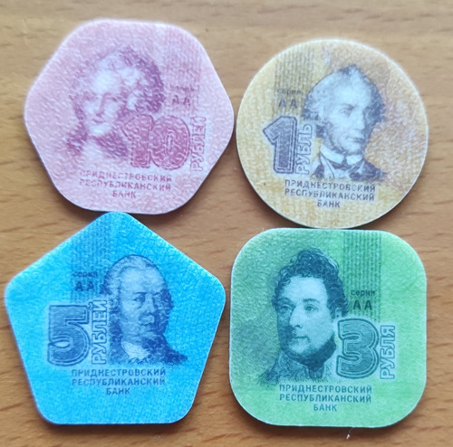 Set De Monedas De Transnistria 4 Pz.