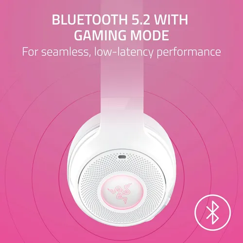 Auriculares Bluetooth Razer Kraken Kitty V2 Rosa Rgb