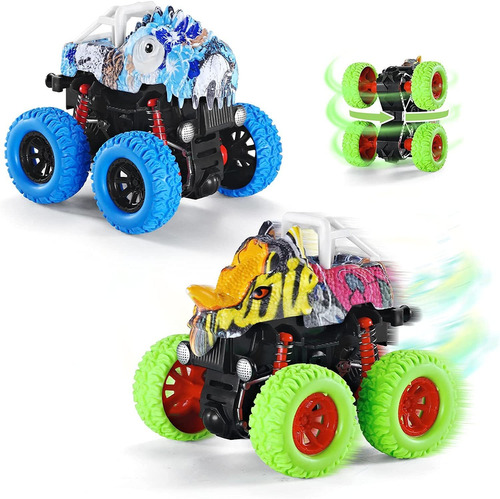 Monster Trucks Para Niños, Paquete De 2, Dinosaurios, ...