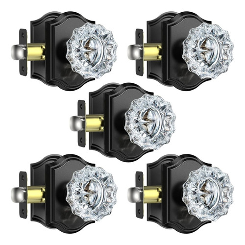 Calzibeno Cerradura De Puerta De Cristal De Lujo 5 Pares.