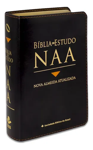 Bíblia De Estudo Naa Tamanho Médio 13 x 20 cm Letra Normal Capa S...