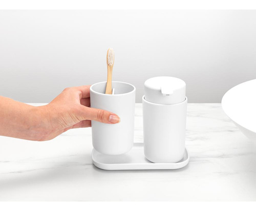 Set De Accesorios Para El Baño Renew White
