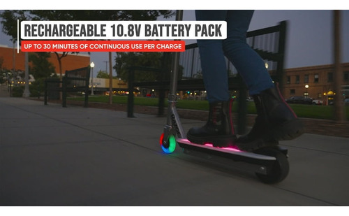 Scooter Eléctrico Razor Con Luces Led De Colores