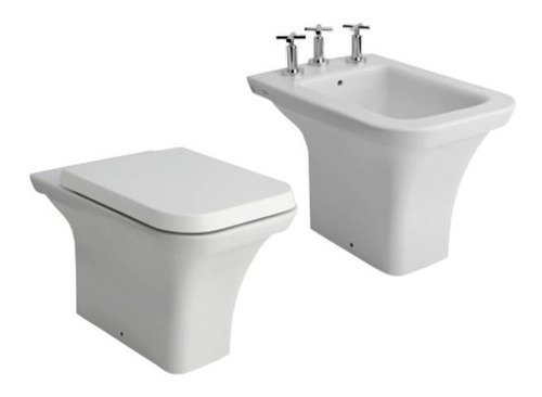 Ferrum Milena Combo Inodoro Bidet 3 Agujeros Tapa Asiento