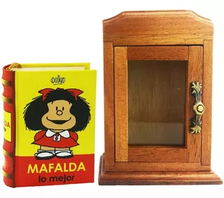 Livro Mafalda Lo Mejor 190 Tirinhas Capa Dura + Mini Estante