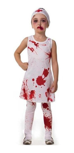 Fantasia De Halloween Infantil Feminino Enfermeira Assassina