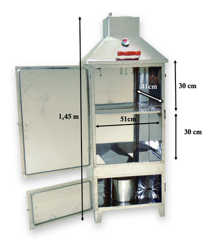 Defumador Profissional Inox Mod. D-1000 Frete Grátis Sp E Pr