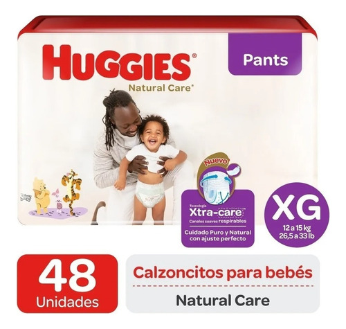 Pants Huggies Natural Care Xtracare Elige Talla