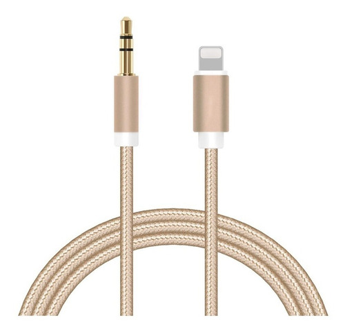 Imagen 1 de 5 de Cable Auxiliar De Audio Para iPhone Lightning A Jack 3.5mm