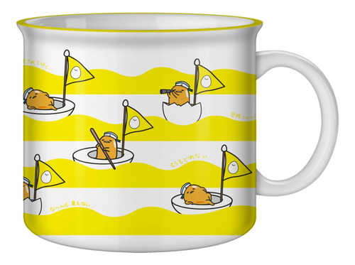 Silver Buffalo Sanrio Gudetama Lost At Sea Waves - Taza De C