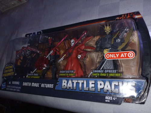 Star Wars Batlle Packs Darth Maul Returns Hasbro Exc. Target (Usado)