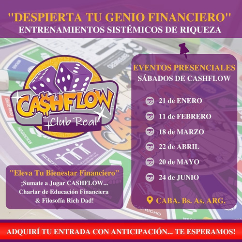 Imagen 2 de 4 de Cashflow Club, Robert Kiyosaki, Eventos Presenciales