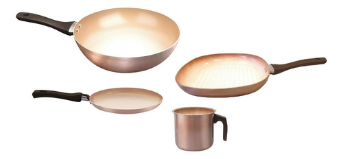 Set De 4 Piezas Hudson Con Antiadherente Ceramico