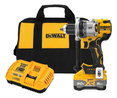 Taladro Percutor Dewalt, 20v Max Xr, 1/2'', C/bat Y Cargador