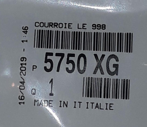 Imagen 3 de 3 de Correa Poly-v - Original- Citroen C4 2.0 Nafta