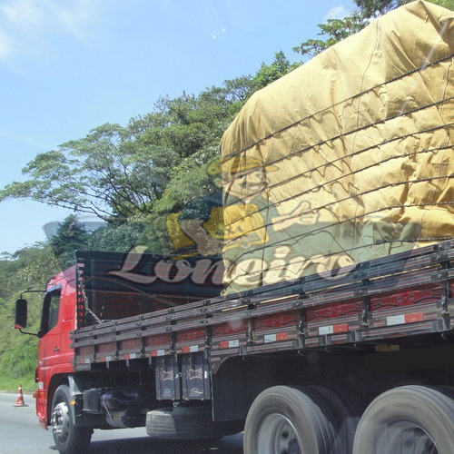 Imagem 1 de 6 de Encerado 6 X 8 Mts Lona Algodão Caminhão Toco Truck + Ihoses