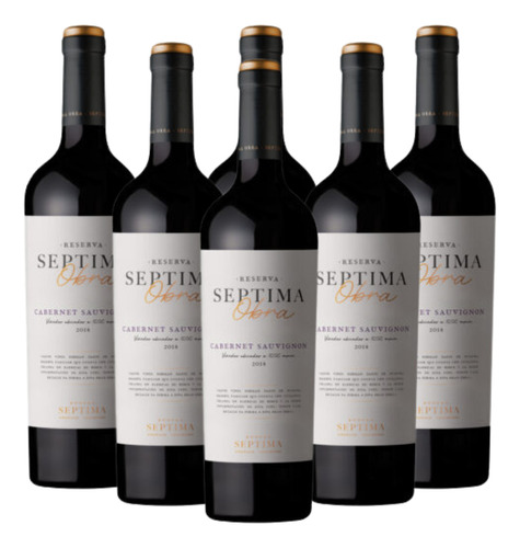 Vino Septima Obra Cabernet Sauvignon X750cc Caja X6