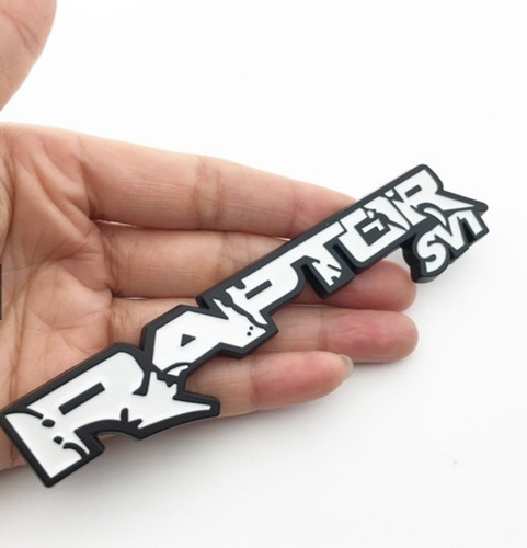 Emblema Raptor Svt Metal 3d Para Ford Ranger (blanco) 2 Unid