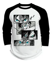 Comprar Playera Raglan 3\u002F4 Anime Attack On Titan Eren Yeager #590
