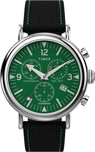 Timex Reloj Cronógrafo Para Hombre De 41 Mm - Correa Negra E