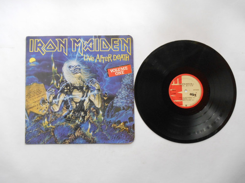 Iron Maiden Live After Death Lp Vinilo Vol One Colombia 1985