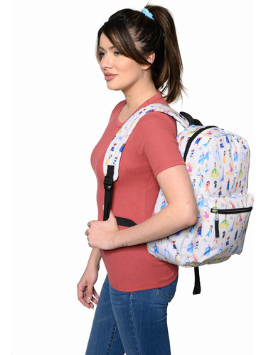 Mochila Portátil Disney 16 Con Bolsillo Tipo Cargo D100 Prin