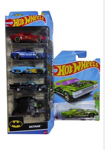 Hot Wheels Pack Batman Batimóvil+ Guasón 