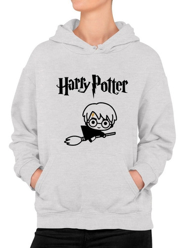 Poleron Harry Potter Escoba Magico Moda Mujer