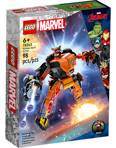 Lego Marvel - Armadura Robótica De Rocket - Set 76243