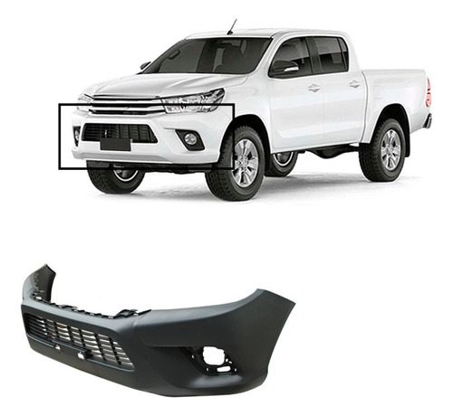 Facia Defensa Delantera Toyota Hilux 2019 2020 Doble Cabina