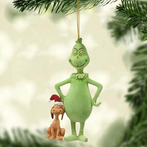 18 Piezas De Decoración Colgante For Árbol De Navidad Grinch
