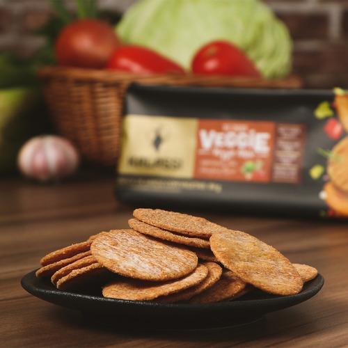 Biscoito De Arroz, Kalassi Veggie, Mix Vegetais, Pacote 84g