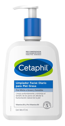 Limpiador Facial Diario Para Piel Grasa De Cetaphil