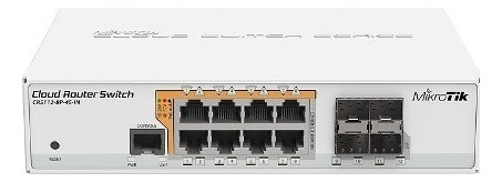 Mikrotik Crs112-8p-4s-in Switch Poe 8 Gbeth 4 Sfp 160w