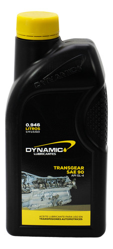 Aceite Transmisión Transgear Sae 90 Api Gl-4 Litro Dynamic