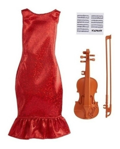 Imagem 1 de 3 de Barbie Roupas Acessórios Vestido Violinista Ms